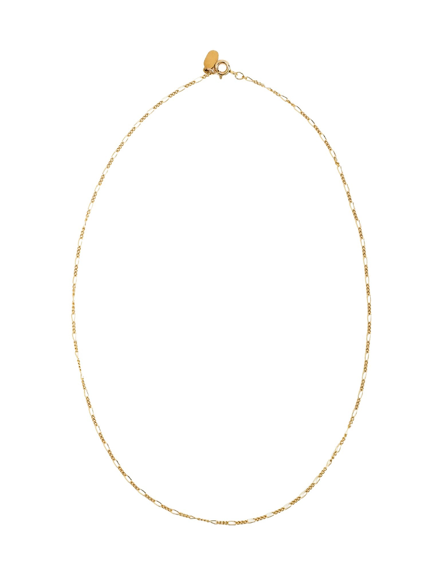 Minimalist Gold Figaro Chain Necklace - Inari Jewellery